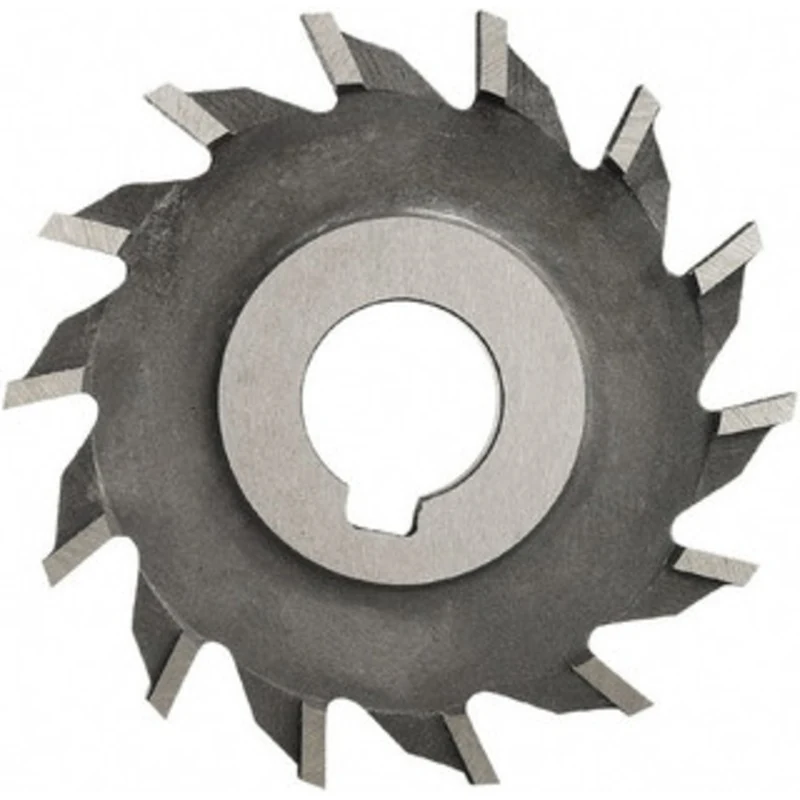 Made in USA 2-1/2 Diam x 3/8 Face Width Straight Tooth Side Milling Cutter 7/8 Arbor Hole, High Speed Steel, Uncoated...